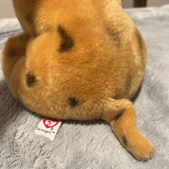 2001 Ty Beanie SERENGETI CHEETAH SPOTTED Big Eyes STUFFED ANIMAL PLUSH Soft Toy - Picture 3 of 6